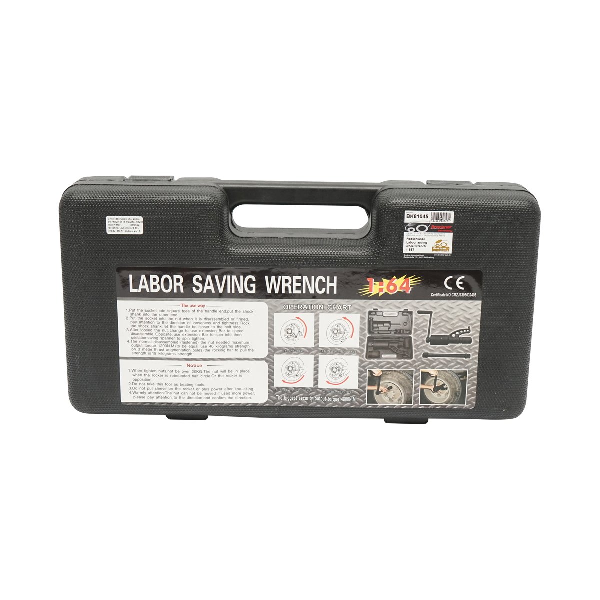 Cheie pentru desfacut roti camion 32x33 cu reductor 1 treapta 4800Nm Breckner Germany